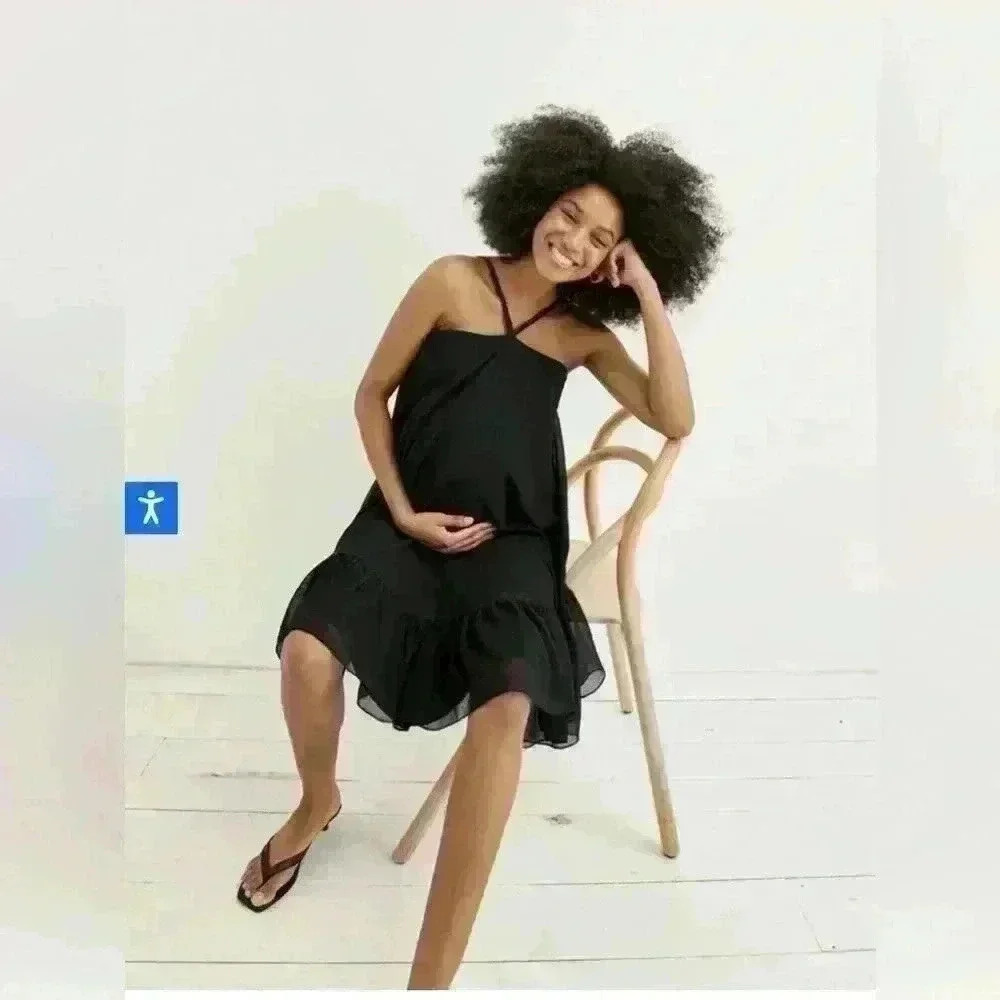 HATCH Maternity Tia Dress, black, Maternity Size 0